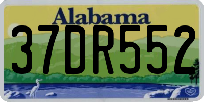 AL license plate 37DR552