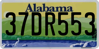 AL license plate 37DR553