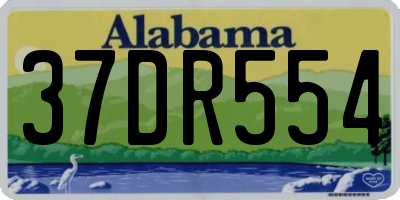 AL license plate 37DR554