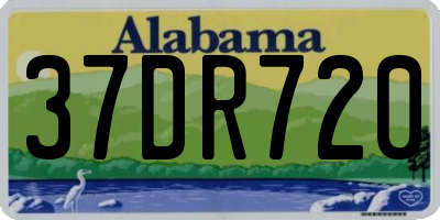 AL license plate 37DR720
