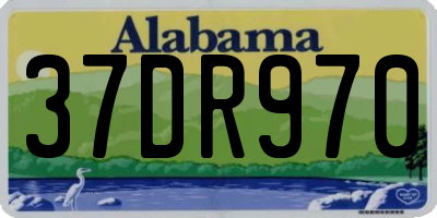 AL license plate 37DR970