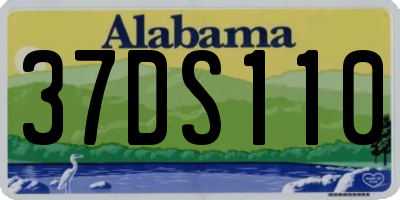 AL license plate 37DS110