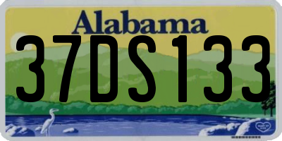 AL license plate 37DS133