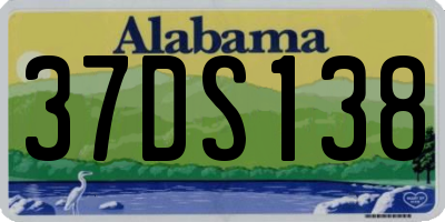 AL license plate 37DS138