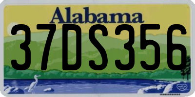 AL license plate 37DS356
