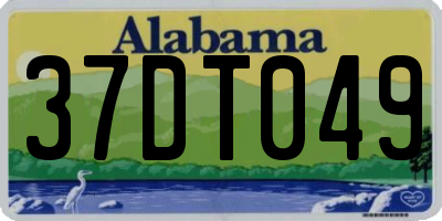 AL license plate 37DT049