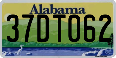 AL license plate 37DT062