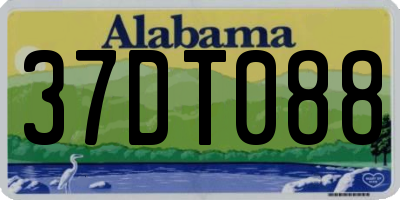 AL license plate 37DT088