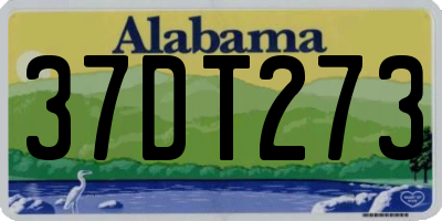 AL license plate 37DT273