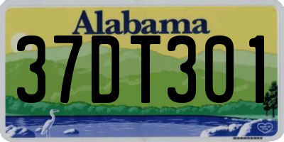 AL license plate 37DT301