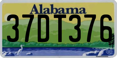AL license plate 37DT376