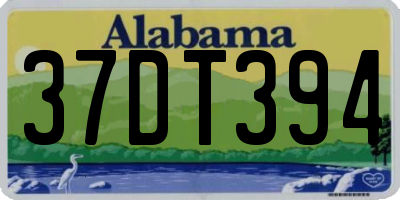 AL license plate 37DT394