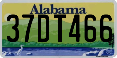 AL license plate 37DT466