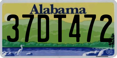 AL license plate 37DT472