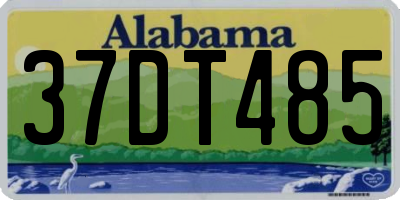 AL license plate 37DT485