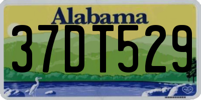 AL license plate 37DT529