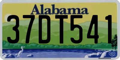 AL license plate 37DT541