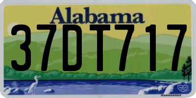AL license plate 37DT717