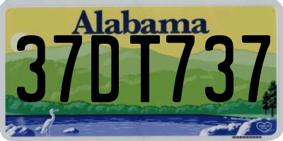 AL license plate 37DT737