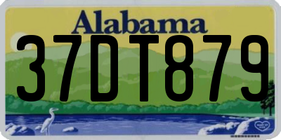 AL license plate 37DT879