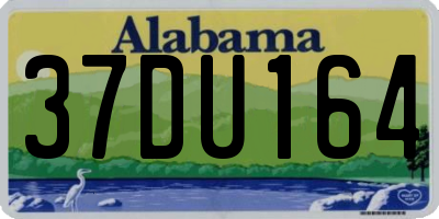 AL license plate 37DU164