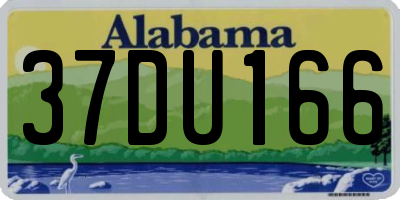 AL license plate 37DU166