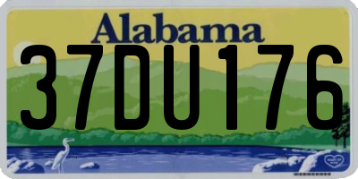 AL license plate 37DU176