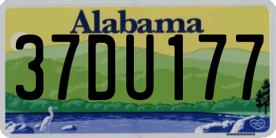 AL license plate 37DU177