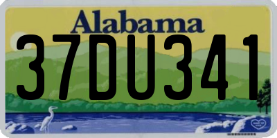 AL license plate 37DU341