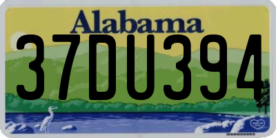 AL license plate 37DU394