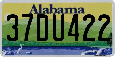 AL license plate 37DU422