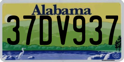 AL license plate 37DV937