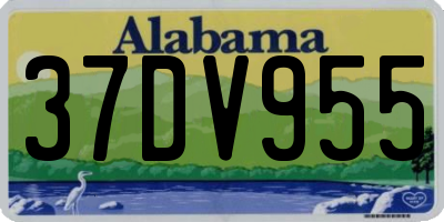 AL license plate 37DV955