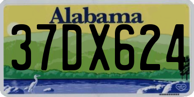 AL license plate 37DX624