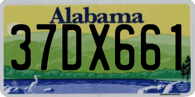 AL license plate 37DX661