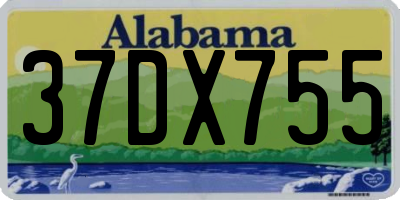 AL license plate 37DX755