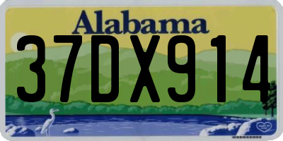 AL license plate 37DX914