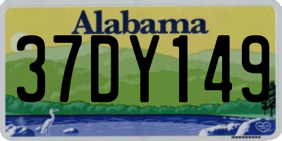 AL license plate 37DY149