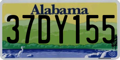 AL license plate 37DY155
