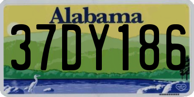 AL license plate 37DY186