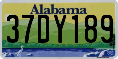 AL license plate 37DY189