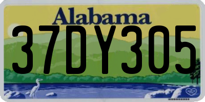 AL license plate 37DY305