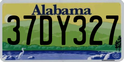 AL license plate 37DY327