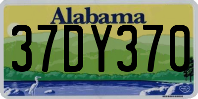 AL license plate 37DY370