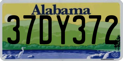 AL license plate 37DY372