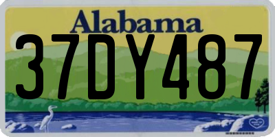 AL license plate 37DY487