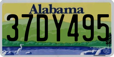 AL license plate 37DY495