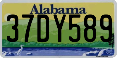 AL license plate 37DY589