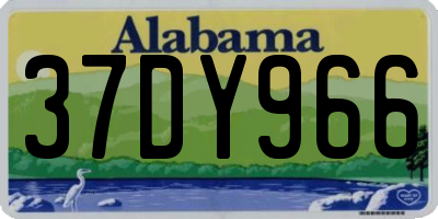 AL license plate 37DY966