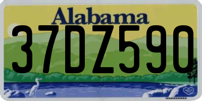 AL license plate 37DZ590